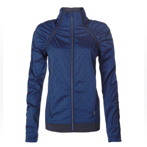 Lululemon Gather And Sprint Jacket - Ghost Dot Deep Navy Black / Black - Picture 2 of 10